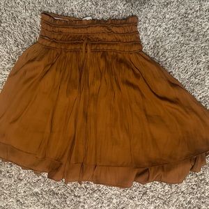 Brown Flowy Skirt